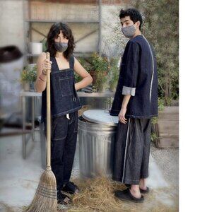 - FLORA ANIMALIA DENIM  APRON TOP